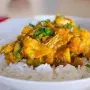 Poulet curry et son riz